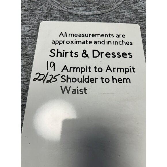 ATHLETA No Sweatin' It Sharkbite Pullover Gray Heather Shirt Women's Size M - Picture 10 of 11